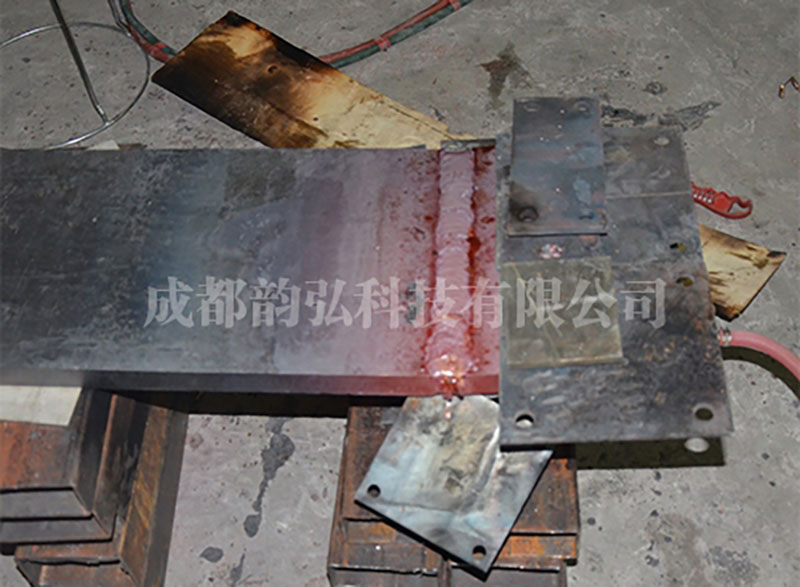 厚紫銅板對接焊效果